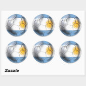 Argentinië Argentijnse Voetbal Shirten Ronde Sticker (Vel)
