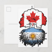 Argentinië Argentine Canadian Canada Tree Roots Briefkaart (Voorkant / Achterkant)