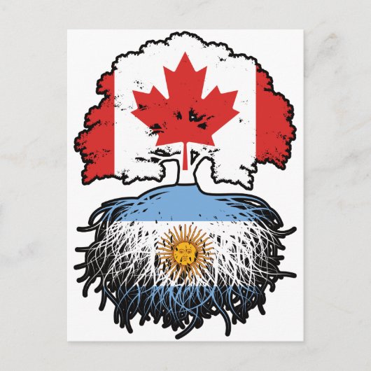 Argentinië Argentine Canadian Canada Tree Roots Briefkaart (Voorkant)