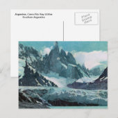 Argentinië, Argentinië, Cerro Fitz Roy 3375m Briefkaart (Voorkant / Achterkant)