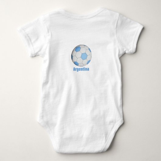 Argentinië Baby-pak Romper (Achterkant)