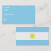 Argentinië - Bedrijven Visitekaartje (Voorkant / Achterkant)