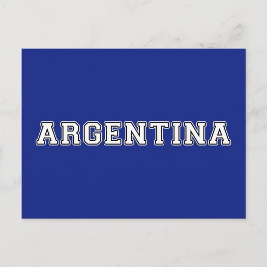 Argentinië Briefkaart (Voorkant)