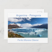 Argentinië - briefkaart Perito Moreno Glacier (Voorkant / Achterkant)