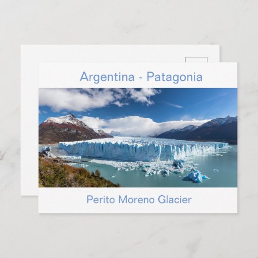 Argentinië - briefkaart Perito Moreno Glacier (Voorkant / Achterkant)