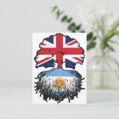 Argentinië - Brits - Bergoldvlag Briefkaart (Staand voorkant)