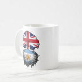 Argentinië - Brits - Bergoldvlag Koffiemok (Voorkant links)