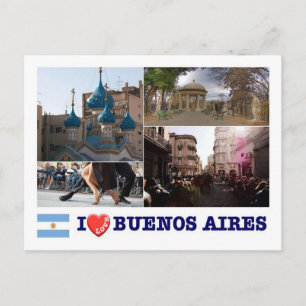 Argentinië - Buenos Aires - ik hou van - Briefkaart