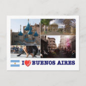 Argentinië - Buenos Aires - ik hou van - Briefkaart (Voorkant)