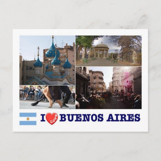 Argentinië - Buenos Aires - ik hou van - Briefkaart (Voorkant)