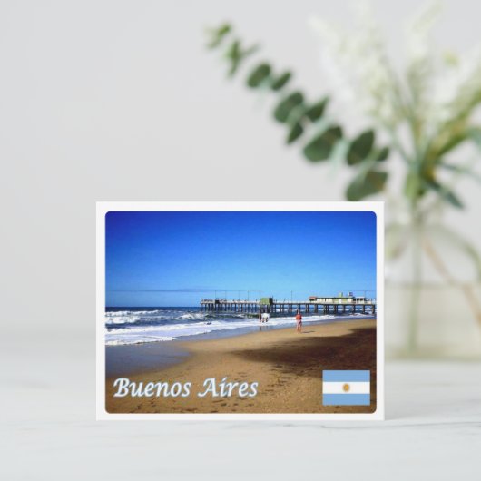 Argentinië - Buenos Aires - Pinamar - Briefkaart (Staand voorkant)