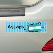 Argentinië Bumpersticker (Op auto)