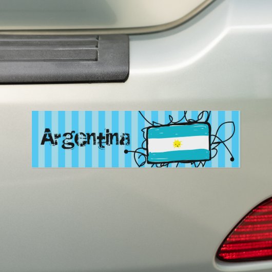 Argentinië Bumpersticker (Op auto)