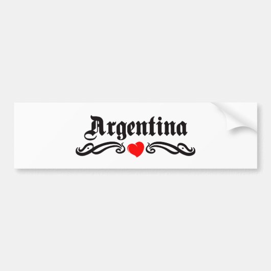 Argentinië Bumpersticker (Voorkant)