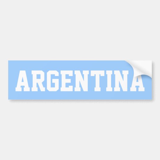 Argentinië Bumpersticker (Voorkant)