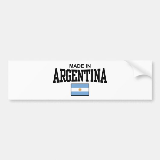 Argentinië Bumpersticker (Voorkant)