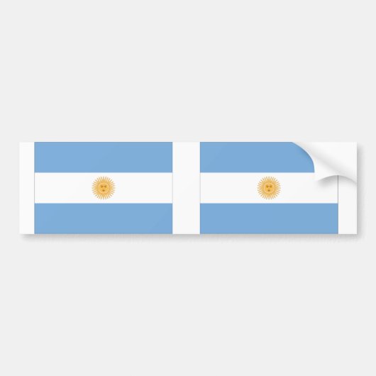 Argentinië Bumpersticker (Voorkant)