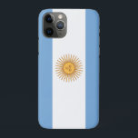 argentinië Case-Mate iPhone case<br><div class="desc">De nationale vlag van Argentinië is een drieband, bestaande uit drie even brede horizontale banden met een kleur die lichtblauw, wit en lichtblauw is. De volledige vlag met de zon heet de officiële keremoniale vlag (Spaans: Bandera Oficial de Ceremonia). De vlag zonder zon wordt beschouwd als de siervlag (Bandera de...</div>