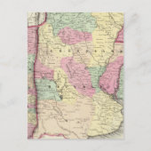 Argentinië, Chili, Uruguay en Paraguay Briefkaart (Voorkant)