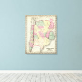 Argentinië, Chili, Uruguay en Paraguay Canvas Afdruk (Insitu (Houten vloer))