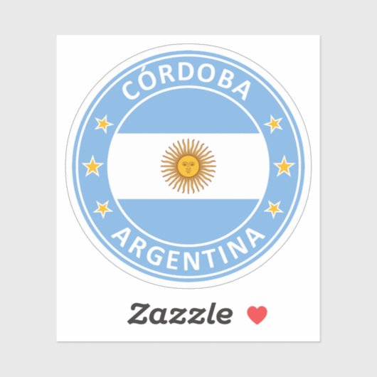 Argentinië, Cordoba Sticker (Vel)