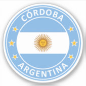 Argentinië, Cordoba Sticker (Voorkant)
