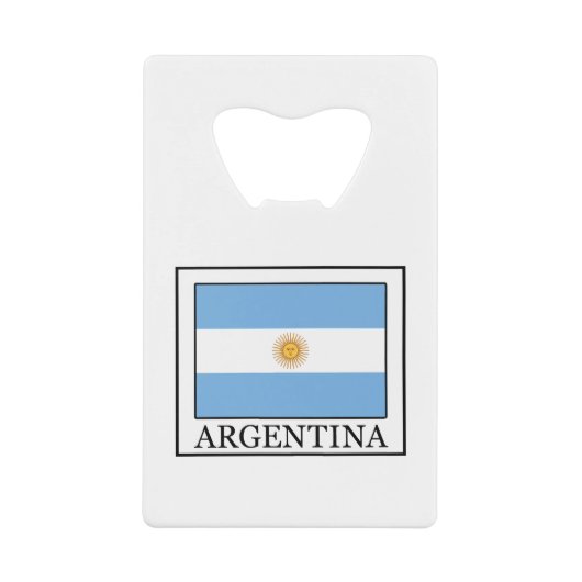 Argentinië Creditkaart Flessenopener (Voorkant)