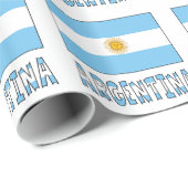 Argentinië en Argentijnse vlag Cadeaupapier (Rol Hoek)