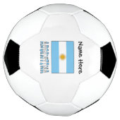 Argentinië en Argentijnse vlag Persoonlijk Voetbal (Gedraaid)
