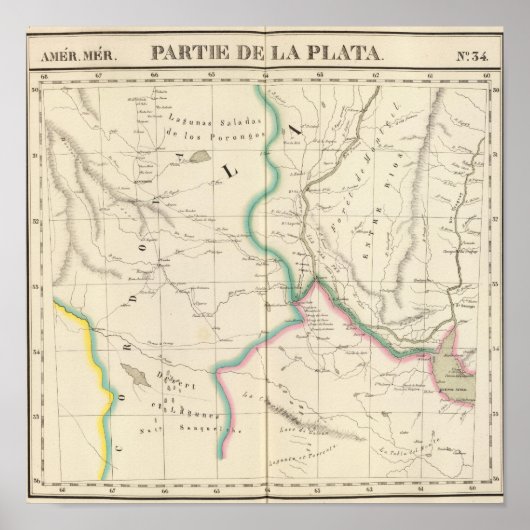 Argentinië en Uruguay 34 Poster (Voorkant)