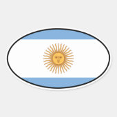 Argentinië Euro Sticker (Voorkant)