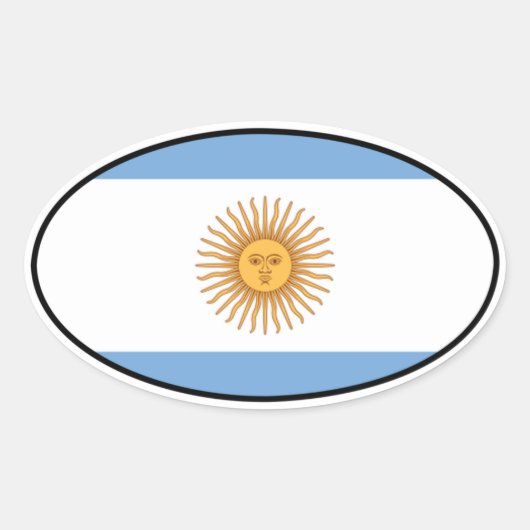 Argentinië Euro Sticker (Voorkant)