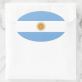 Argentinië* European Style Oval Sticker (Tas)