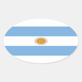 Argentinië* European Style Oval Sticker