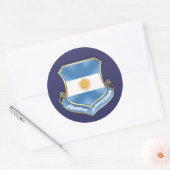 Argentinië fans voetbal voetbalschild embleem badg ronde sticker (Envelop)
