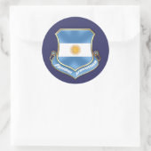 Argentinië fans voetbal voetbalschild embleem badg ronde sticker (Tas)