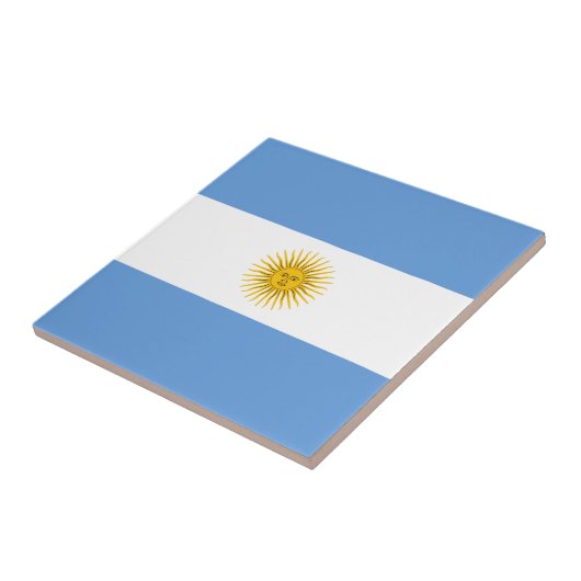 Argentinië Flag Ceramic Tile Tegeltje (Zijkant)