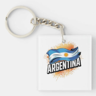 Argentinië Flag Football Fan Shirt 2026 Sleutelhanger