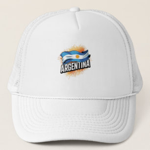 Argentinië Flag Football Fan Shirt 2026 Trucker Pet