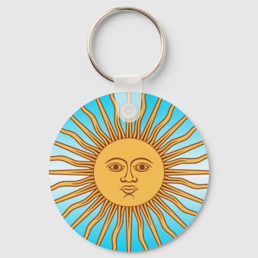 Argentinië - Flag Sun - Sleutelhanger (Voorkant)