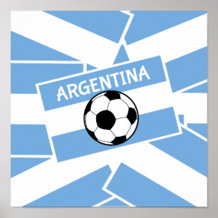 Argentinië Football Poster