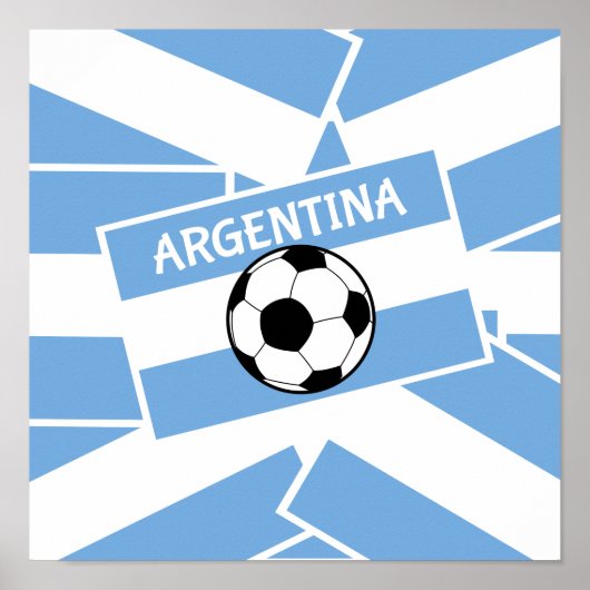 Argentinië Football Poster (Voorkant)