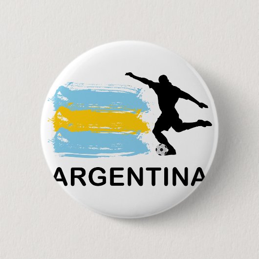 Argentinië Football Ronde Button 5,7 Cm (Voorkant)