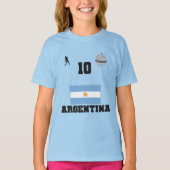 Argentinië Football Voetbalteam Kinder T-shirt (Voorkant)