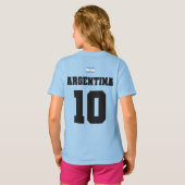 Argentinië Football Voetbalteam Kinder T-shirt (Achterkant volledig)