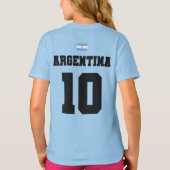 Argentinië Football Voetbalteam Kinder T-shirt (Achterkant)