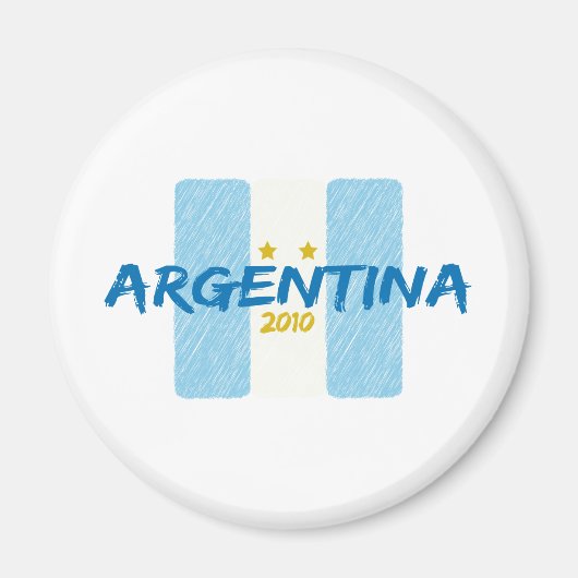 Argentinië Futbol 2010 Magneet (Voorkant)