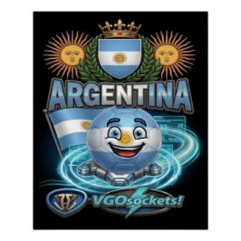 Argentinië-GBall-001 Perfect Poster