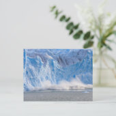 Argentinië - Glacial Ice avalanche briefkaart (Staand voorkant)