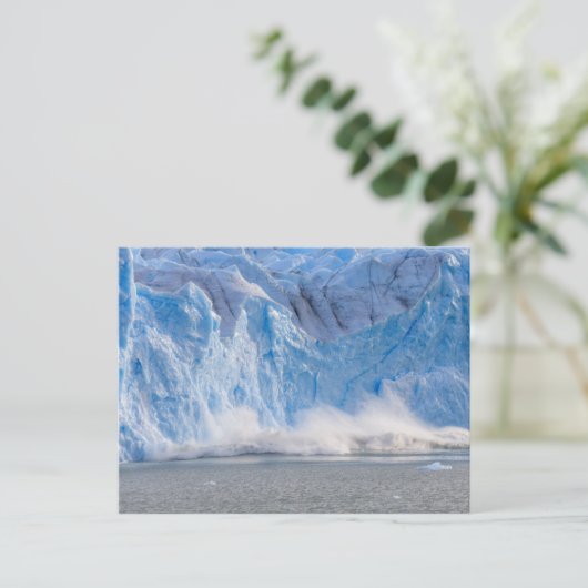 Argentinië - Glacial Ice avalanche briefkaart (Staand voorkant)